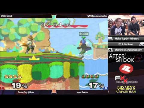 Aftershock Melee - Moophobia (Falco) vs GameGuys Mojo (Fox) - Top 36