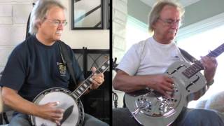 HERE COMES THE SUN--banjo and guitar cover