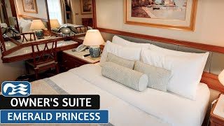 Emerald Princess | Owner's Suite | Full Walkthrough Tour & Review | 4K