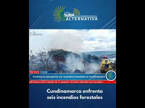 🔥 ¡Alerta por incendios forestales en Cundinamarca!