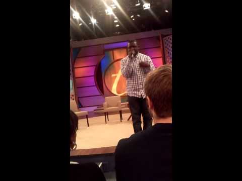 Neil Amos sings at the Trisha show in Connecticut