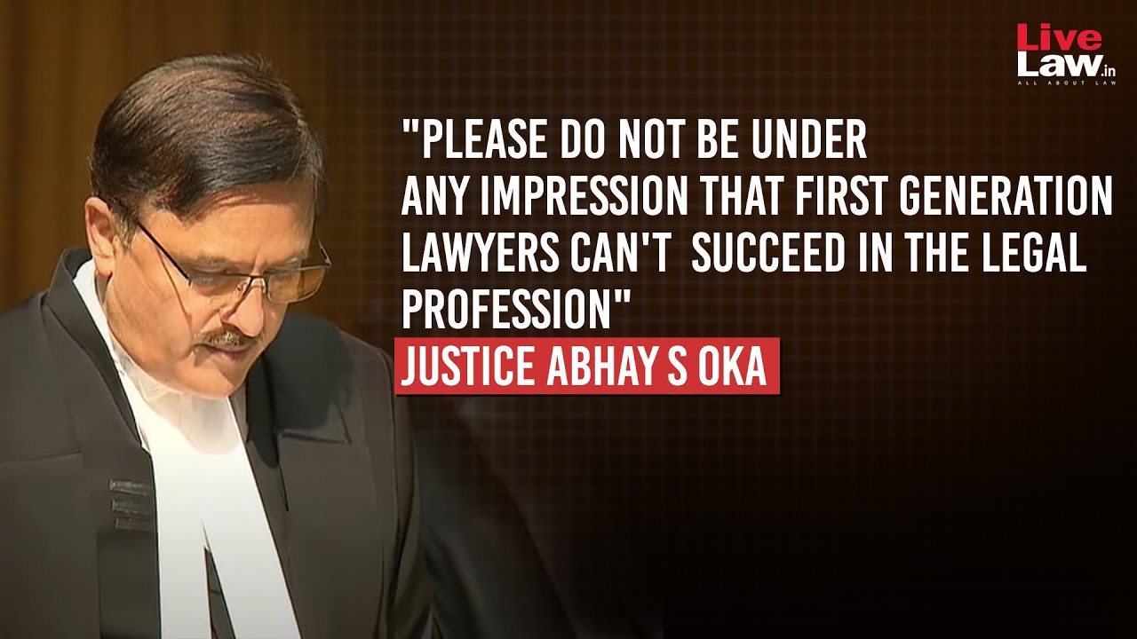 "Legal Profession Most Lucrative Profession" : Justice Oka Urges Law Graduates To Join Litigation