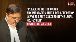 "Legal Profession Most Lucrative Profession" : Justice Oka Urges Law Graduates To Join Litigation