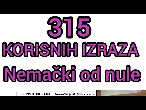 Nemački od nule / 315 KORISNIH IZRAZA / SLUŠAJTE SAT VREMENA NEMAČKI JEZIK