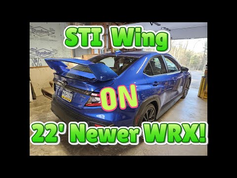 2022-2024 SUBARU WRX Rear Wing STI Spoiler Install - EASY!