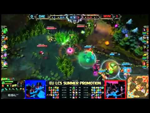 DAE Moopz Lux VS MYM Game 2   Fan Made Highlights   EU LCS Summer Promotion MUST SEE