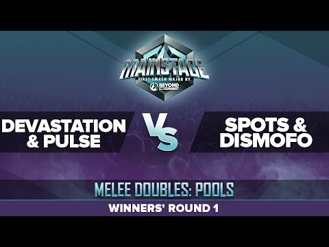 Devastation/Pulse vs Spots/dismofo - Winners' Round 1: Melee Doubles Pools - Mainstage
