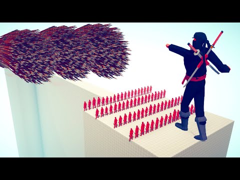 100x NINJA & NINJA GIANT vs EVERY GOD - Totally Accurate Battle Simulator TABS