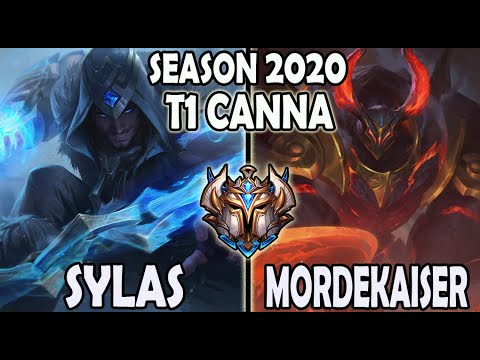 Sylas vs Mordekaiser TOP [ T1 Canna ] Lol Challenger Korea