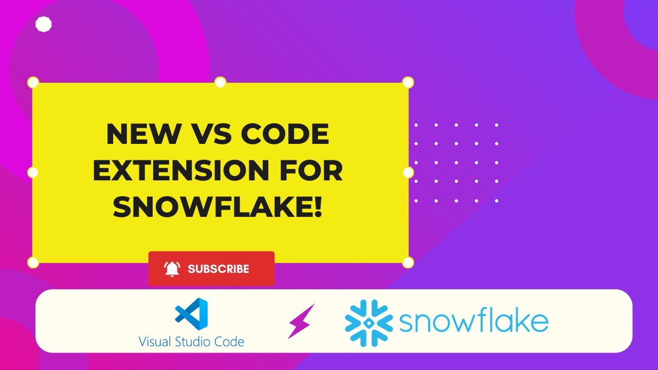 New VS Code Extension for Snowflake!