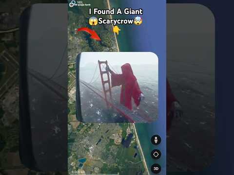 Weird Giant Scarecrow 😱🤯 on google maps and google earth 🌎 #shots #hrgoogleearth