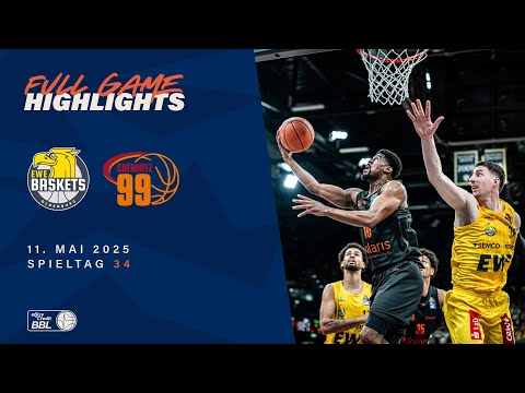 EWE Baskets Oldenburg vs. NINERS Chemnitz - Full Game Highlights - Spieltag 34, 2024/25