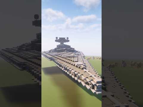 Minecraft Building: Imperial Star Destroyer #minecraftshorts #starwars #minecraftmeme