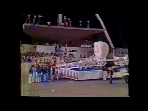REDE MANCHETE PEDE PASSAGEM UNIÃO DA ILHA 1985 - PROBLEMAS COM A ALEGORIAS.