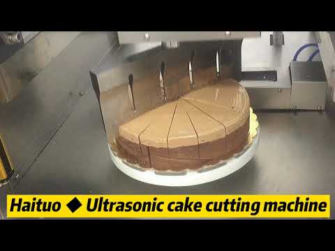 Ultrasonic round cake cutter ultrasonic food cutting machine with blade self-cleaning