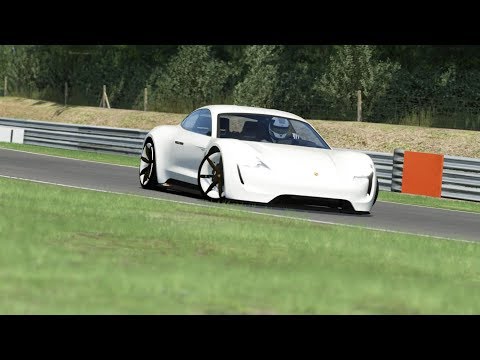 Porsche Mission R ( Mission E Modified )  Concept at Brands Hatch