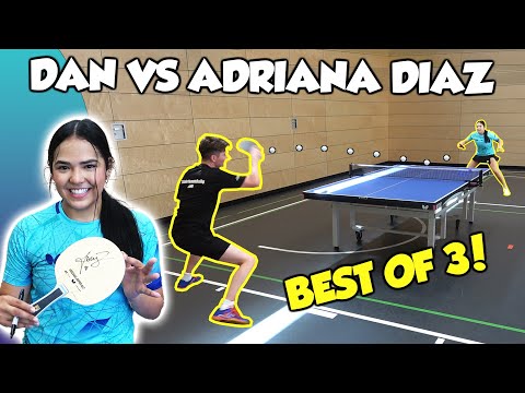 Adriana Diaz vs TableTennisDaily’s Dan | Best of 3 Challenge