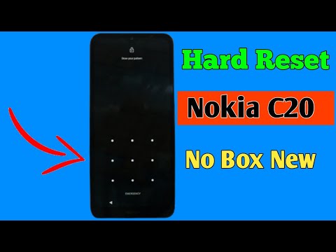 Hard Reset Nokia C20 Ta-1352 Without Box/Remove Pin Pattern Password || Factory Reset Nokia C20||