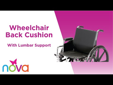 Wheelchair Back Cushion with Lumbar Support 2611BK