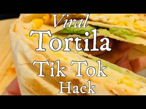 TikTok Viral  Tortilla Wrap Hack/ Tik Tok wrapHack/Breakfast wrap Hack | Bina’s World