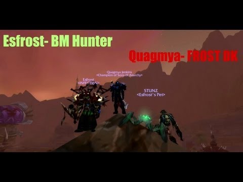 WOW DK/HUNTER arena 2v2 OWNAGE (Gameplay/Commentary)