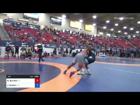 130 Lbs Rr Rnd 3 - Nigel Burnett, Chicago Wrestling Club Vs Juwan Bolden, Solid Tech Wrestling Clu