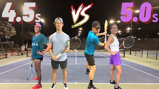 USTA 4.5s vs. USTA 5.0s | Mixed Doubles Match with Michelle, Matt, Claire, and Winston