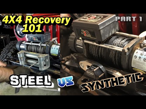 Synthetic VS Steel Cable, winch cable swap, 4X4 Recovery 101