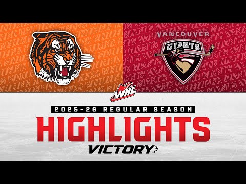 Medicine Hat Tigers at Vancouver Giants 10/19 | WHL Highlights 2025-26