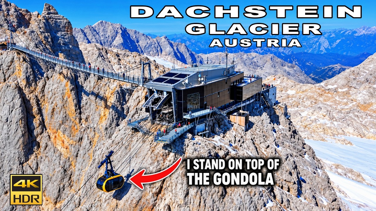 Dachstein Glacier Austria 🇦🇹 | Standing On Top of The Gondola | With Austria's Most Insane Views 4K