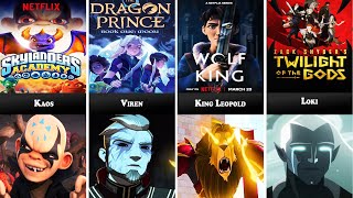 All Villains From Netflix Animated television series (2015-2025)