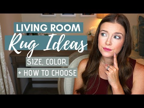 Part of a video titled How to Choose Rugs for Your Living Room - YouTube