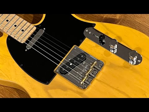 Good Land Pickups Tele Set: Pickups, Loaded Control Plate, and Black Pickguard image 11