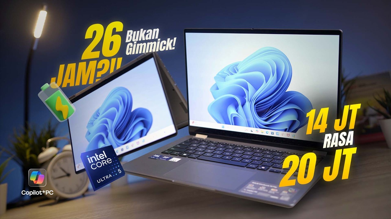 26 JAM NYALA?! 😱 Laptop ASUS Vivobook 14 Flip Ini Bikin MacBook Ketar-Ketir!