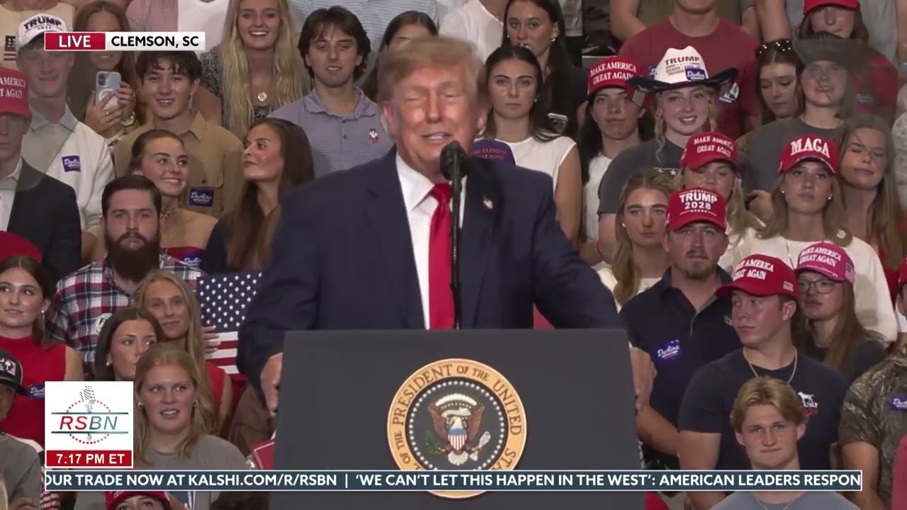 FULL SPEECH: President Trump Addresses Massive Crowd at Midterm Rally in Clemson, SC - 10/21/2026