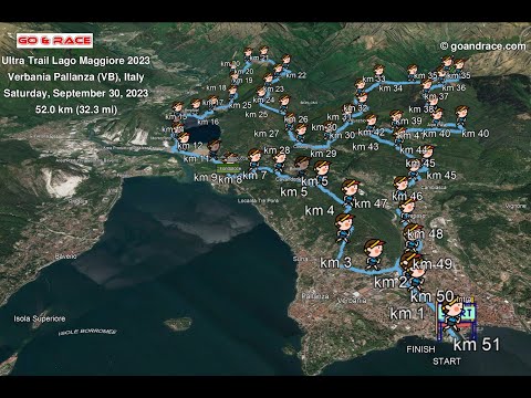 Ultra Trail Lago Maggiore 2023: vola sul percorso 3D di 52 km!