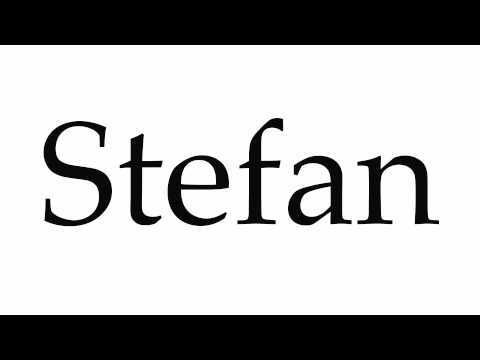 How to Pronounce Stefan