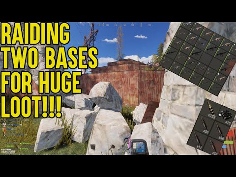 RUST RAIDING TWO BASES FOR HUGE JACKPOT LOOT !!! - RUST RAIDS