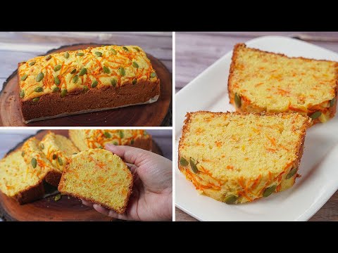 Soft Spongy Carrot Plain Cake Recipe | Easy Carrot Cake Recipe | Yummy