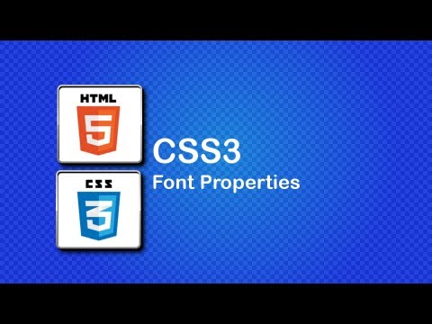 HTML5 and CSS3 Beginner Tutorial 13 - font properties