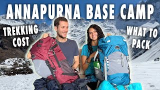 HOW EXPENSIVE IS THE ABC TREK IN NEPAL? & WHAT WE PACKED🇳🇵