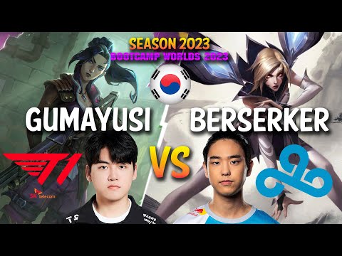 T1 Gumayusi vs C9 Berserker - Gumayusi CAITLYN vs Berserker KAI'SA ADC - Patch 13.19 KR Ranked