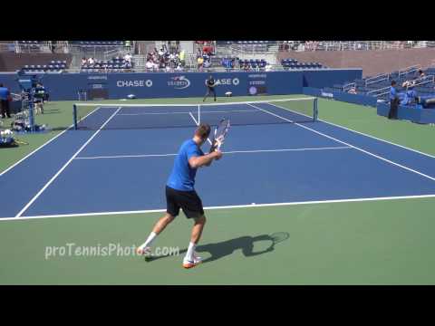 Kyrgios v. Sock, 2016 US Open practice 4K