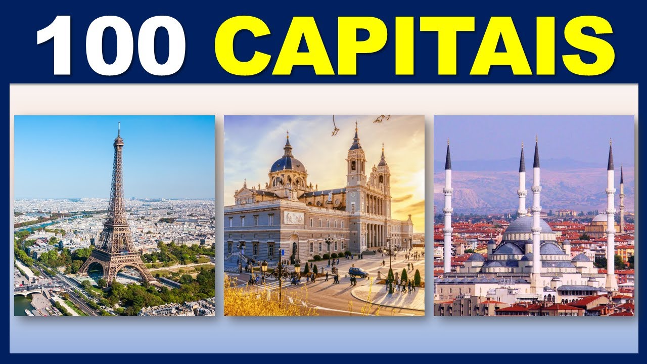 100 CAPITAIS DE PAÍSES PARA TESTAR SEUS CONHECIMENTOS | QUIZ BANDEIRAS