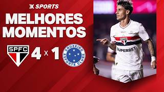 SÃO PAULO 4 X 1 CRUZEIRO - MELHORES MOMENTOS - BRASILEIRÃO