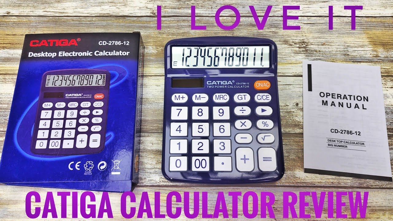 REVIEW CATIGA Desktop Calculator 12 Digits Large Display Solar & Battery 2786