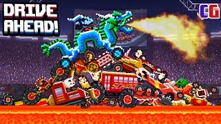 Drive Ahead ЦАРЬ ГОРЫ Безумное ВЫЖИВАНИЕ в Мультяшной игре про БИТВУ ТАЧЕК Драйв Ахед от Cool GAMES