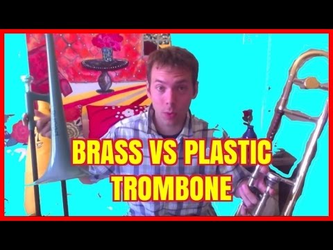 Comparing Pbone (plastic trombone) with a Brass Trombone