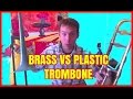 Comparing Pbone (Plastic Trombone) with a Brass Trombone