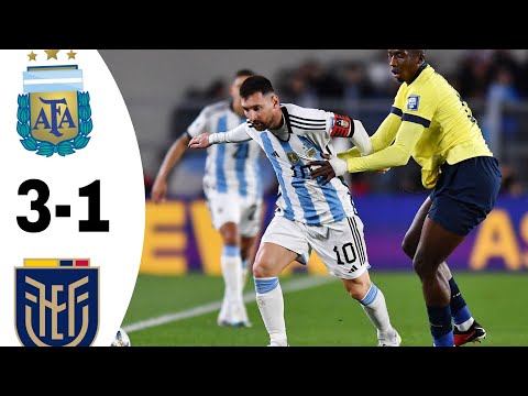 Live Argentina 3-1 Ecuador All-Goals  Highlights World Cup qualifiers 2026